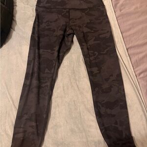 lululemon athletica Black Camo Leggings